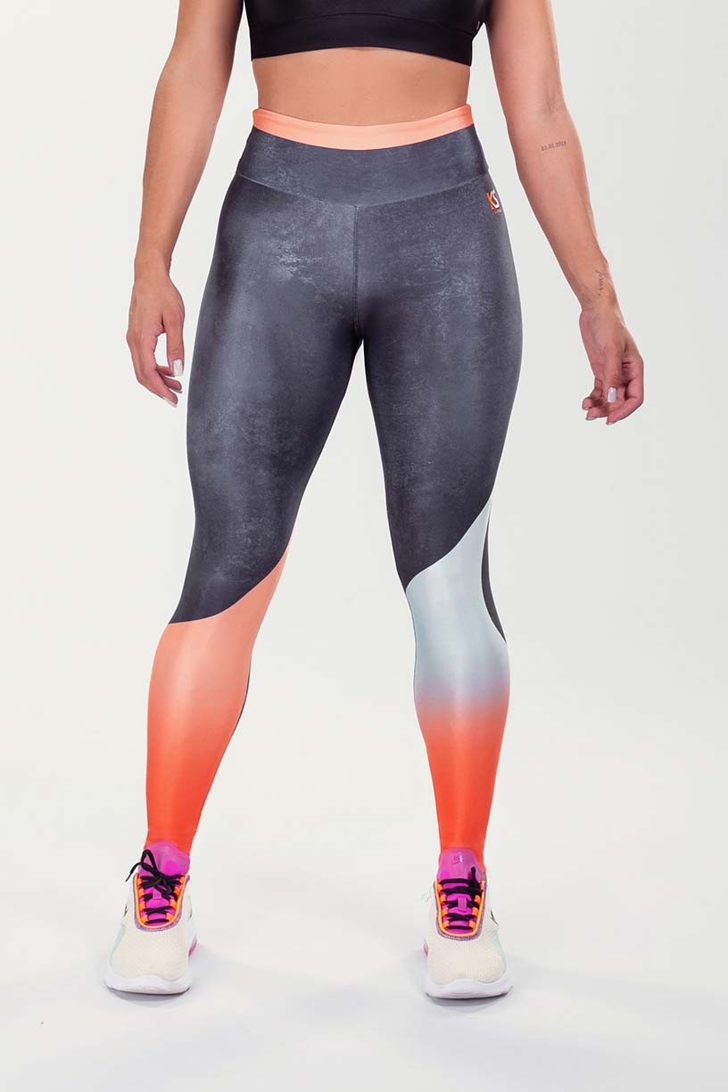 K3523-A_Calca_Legging_Basica_Brilho_Estampa_Digital_Orange_Bright__Ref:_K3523-A