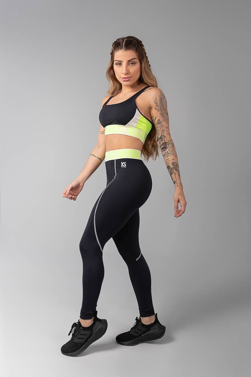 K3463-B_Calca_Legging_com_Elastico_no_Cos_e_Ponto_de_Cobertura_Preto__Off-White__Amarelo_Neon__Ref:_K3463-B