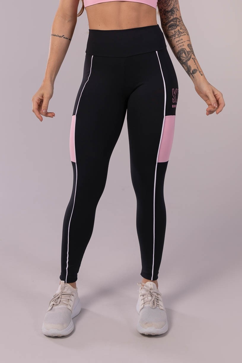 K3521-A_Calca_Legging_com_Recorte_Lateral_Preto__Rosa_Claro__Branco__Ref:_K3521-A