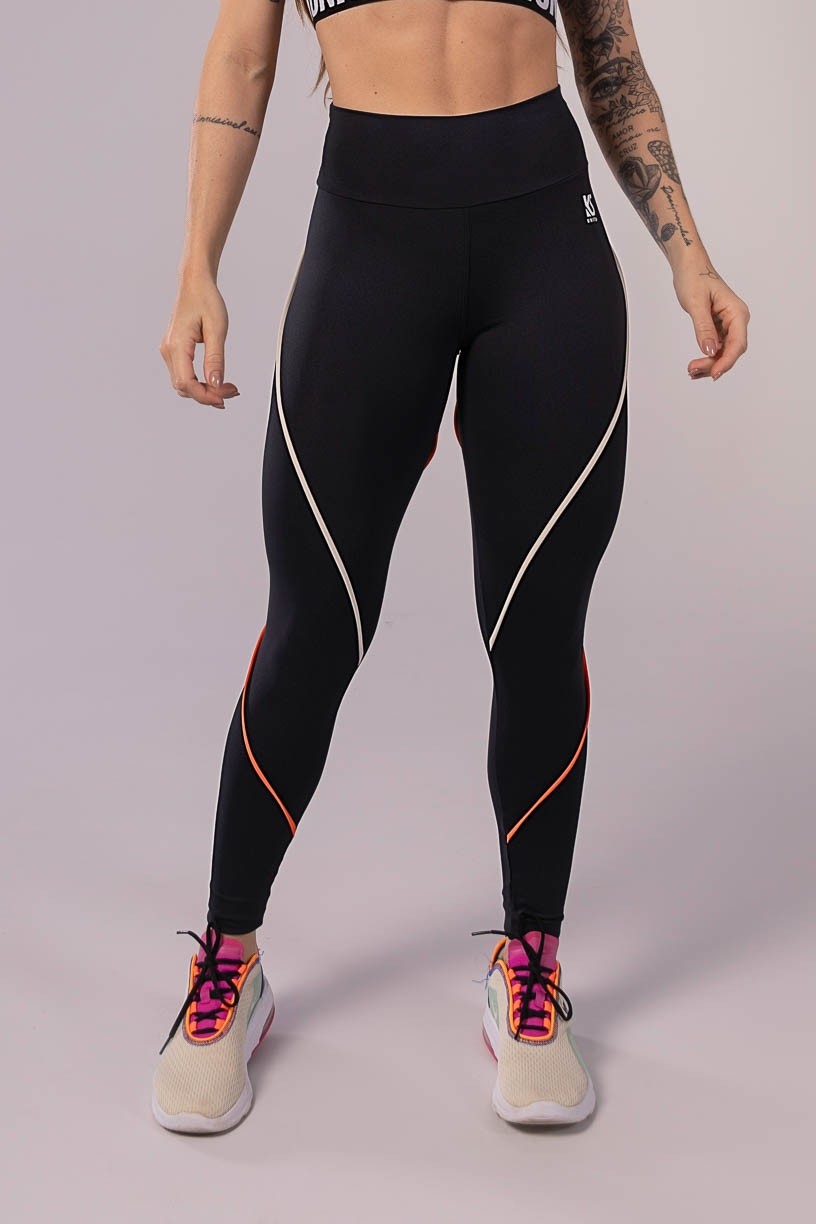 K3584-A_Calca_Legging_com_Vivo_e_Elastico_Preto__Laranja__Bege__Ref:_K3584-A