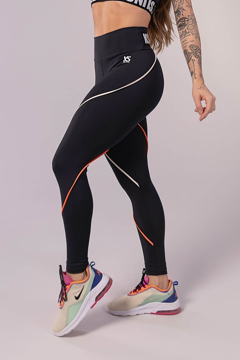 K3584-A_Calca_Legging_com_Vivo_e_Elastico_Preto__Laranja__Bege__Ref:_K3584-A