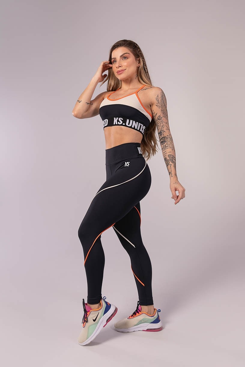 K3584-A_Calca_Legging_com_Vivo_e_Elastico_Preto__Laranja__Bege__Ref:_K3584-A