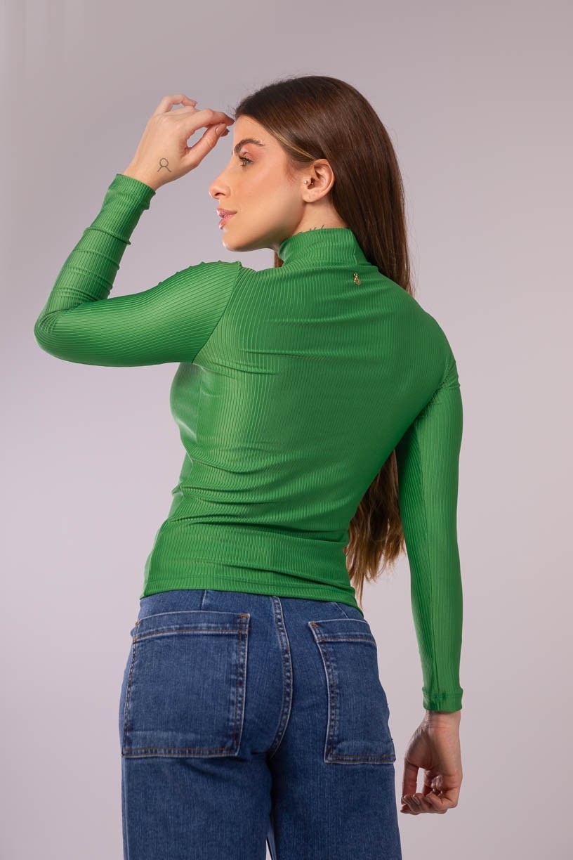 02-C_Blusa_com_Manga_Longa_Tecido_Canelado_Verde__Ref:_02-C