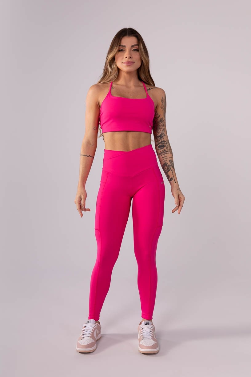 K3445-B_Calca_Legging_com_Franzido_e_Bolso_Rosa__Ref:_K3445-B