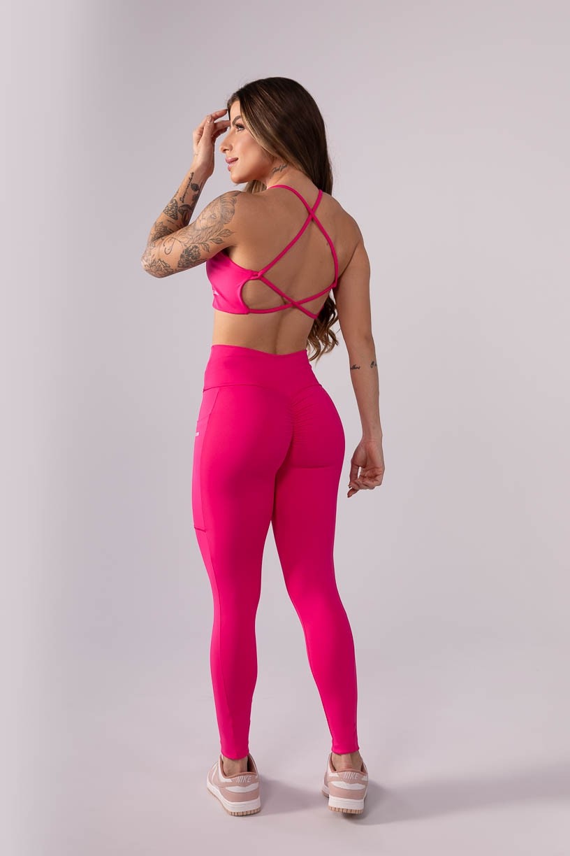 K3445-B_Calca_Legging_com_Franzido_e_Bolso_Rosa__Ref:_K3445-B