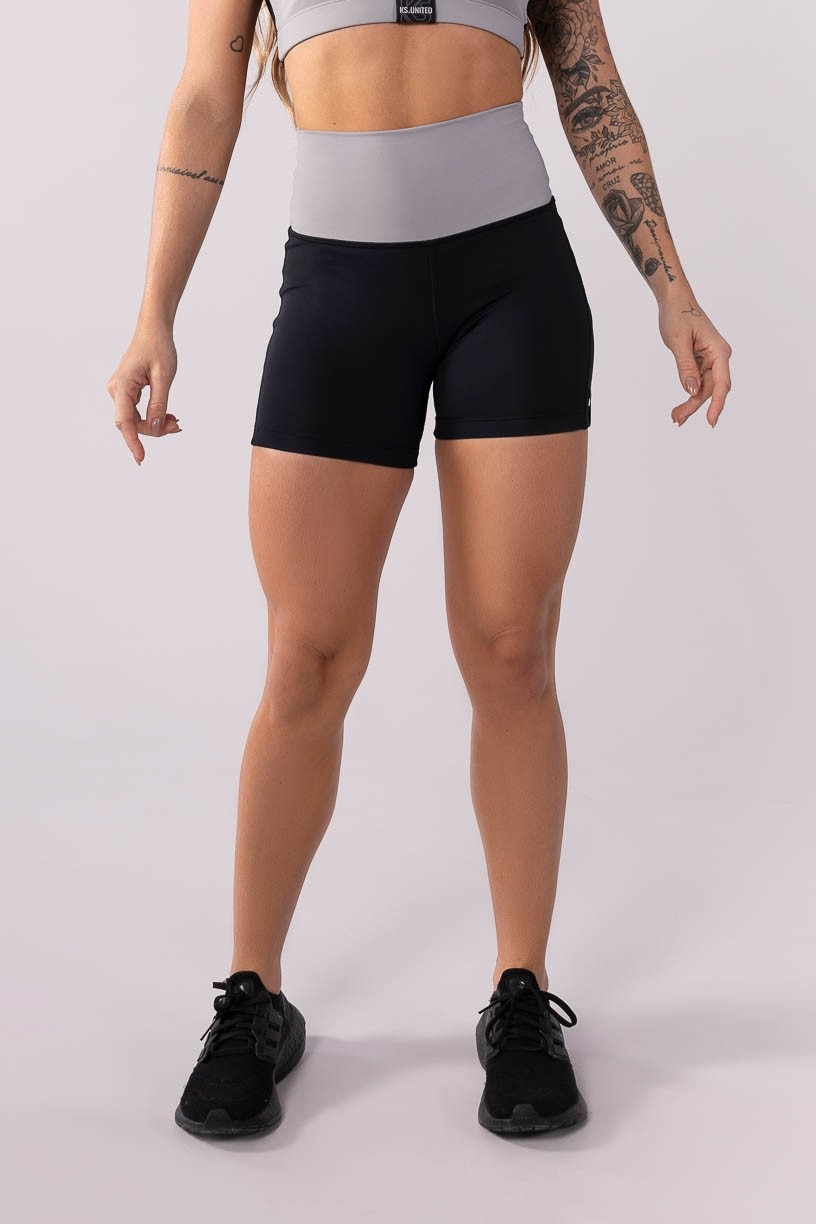 K3518-C_Short_com_Recortes_e_Cos_Alto_Preto__Cinza__Ref:_K3518-C