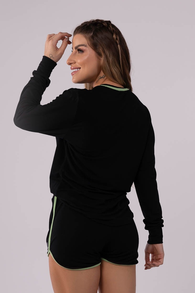 K3733-A_Blusa_de_Manga_Longa_com_Cadarco_Preto__Verde__Ref:_K3733-A