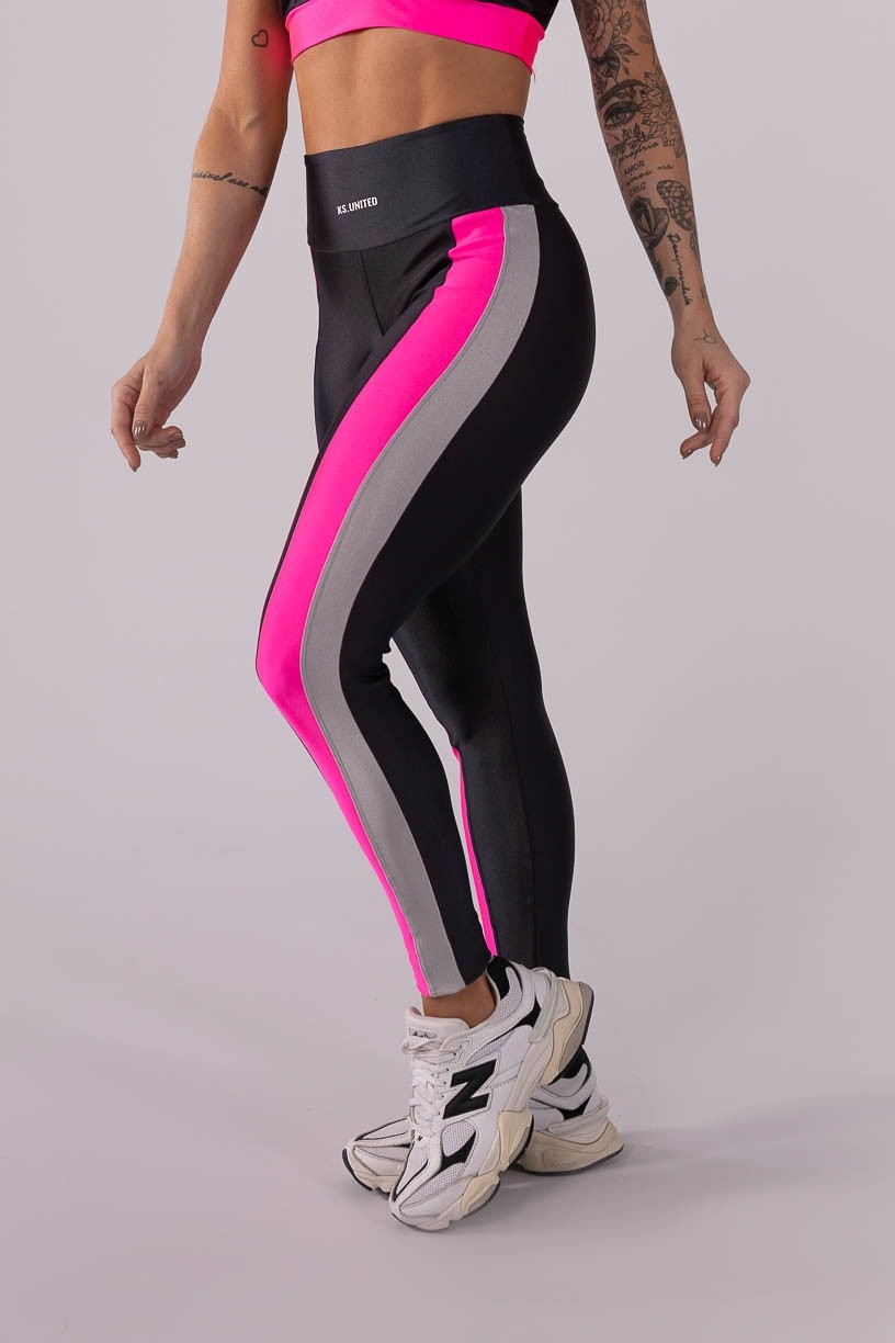 K3569-A_Calca_Legging_Tricolor_Preto__Rosa__Cinza__Ref:_K3569-A