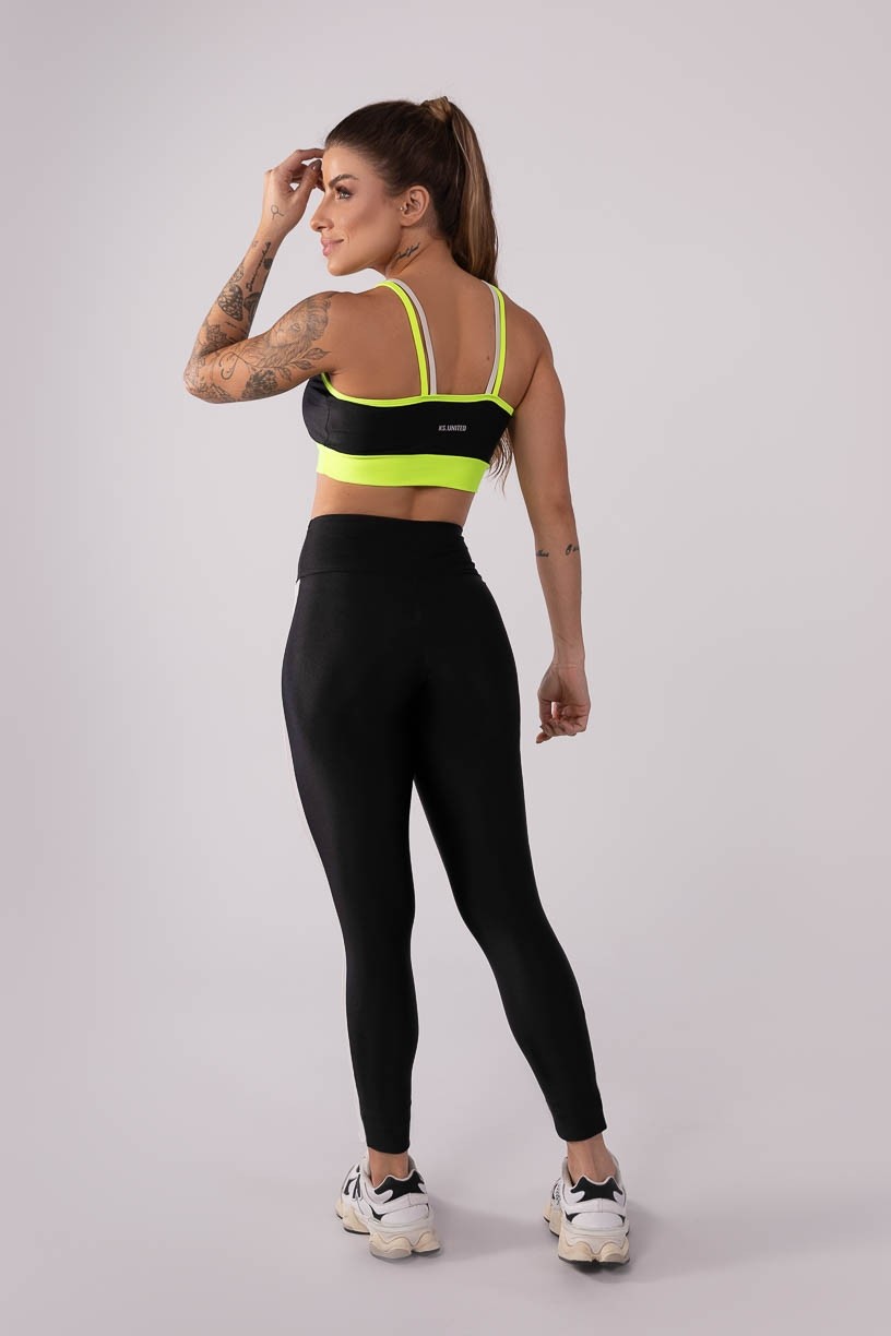 K3569-B_Calca_Legging_Tricolor_Preto__Amarelo__Cinza__Ref:_K3569-B