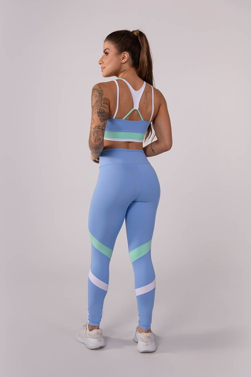 K3728-A_Calca_Legging_com_Recortes_Pespontados_Azul_Claro__Verde_Claro__Branco__Ref:_K3728-A