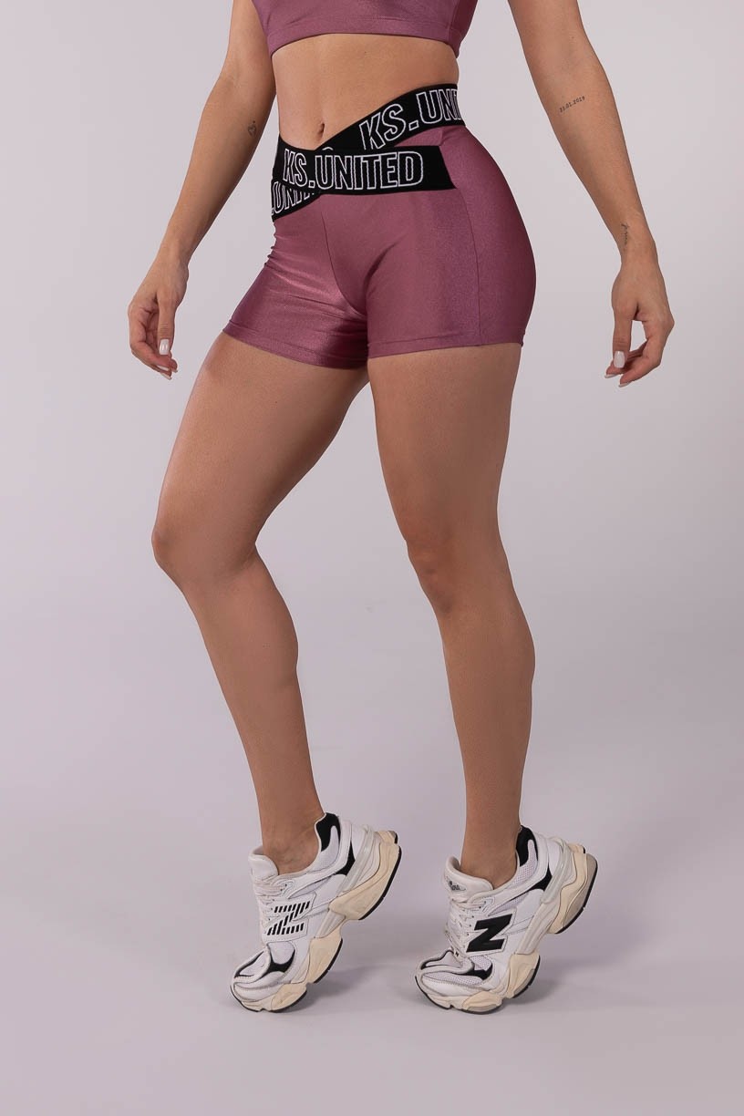 K3722-A_Short_com_Elastico_Personalizado_Cruzado_Rosa__Preto__Ref:_K3722-A