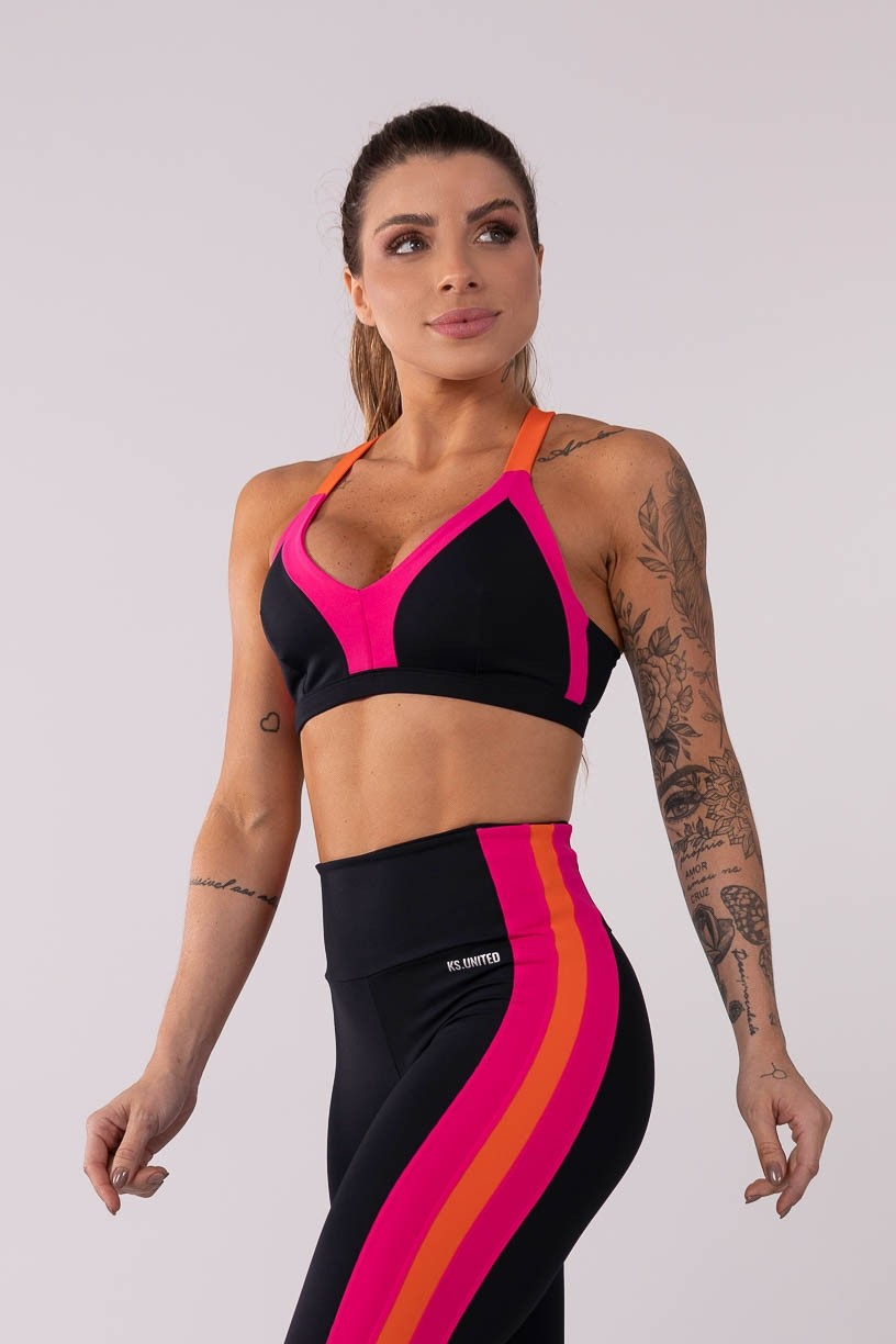 K3729-A_Top_Triangulo_com_Alca_Cruzada_Preto__Rosa__Laranja__Ref:_K3729-A