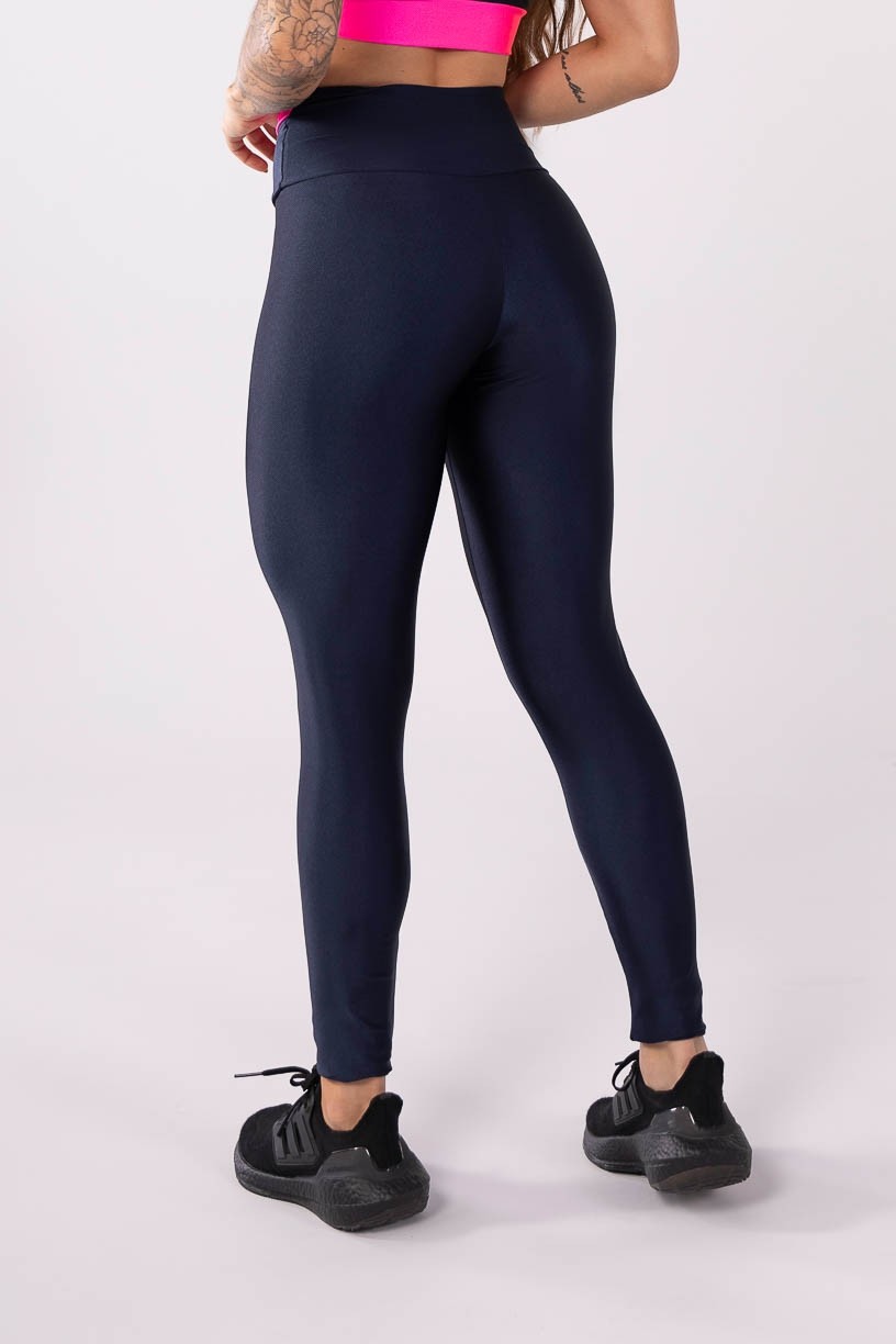 K3488-C_Calca_Legging_com_Cos_Transpassado_Bicolor_Azul_Marinho__Rosa_Neon__Ref:_K3488-C