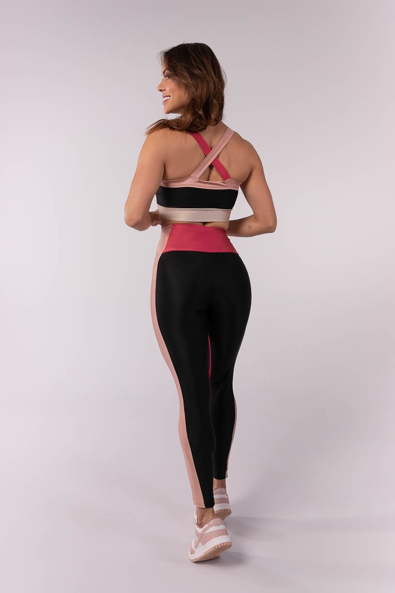 K3509-B_Calca_Legging_com_Cos_Largo_e_Ponto_de_Cobertura_Rosa__Preto__Rose__Ref:_K3509-B