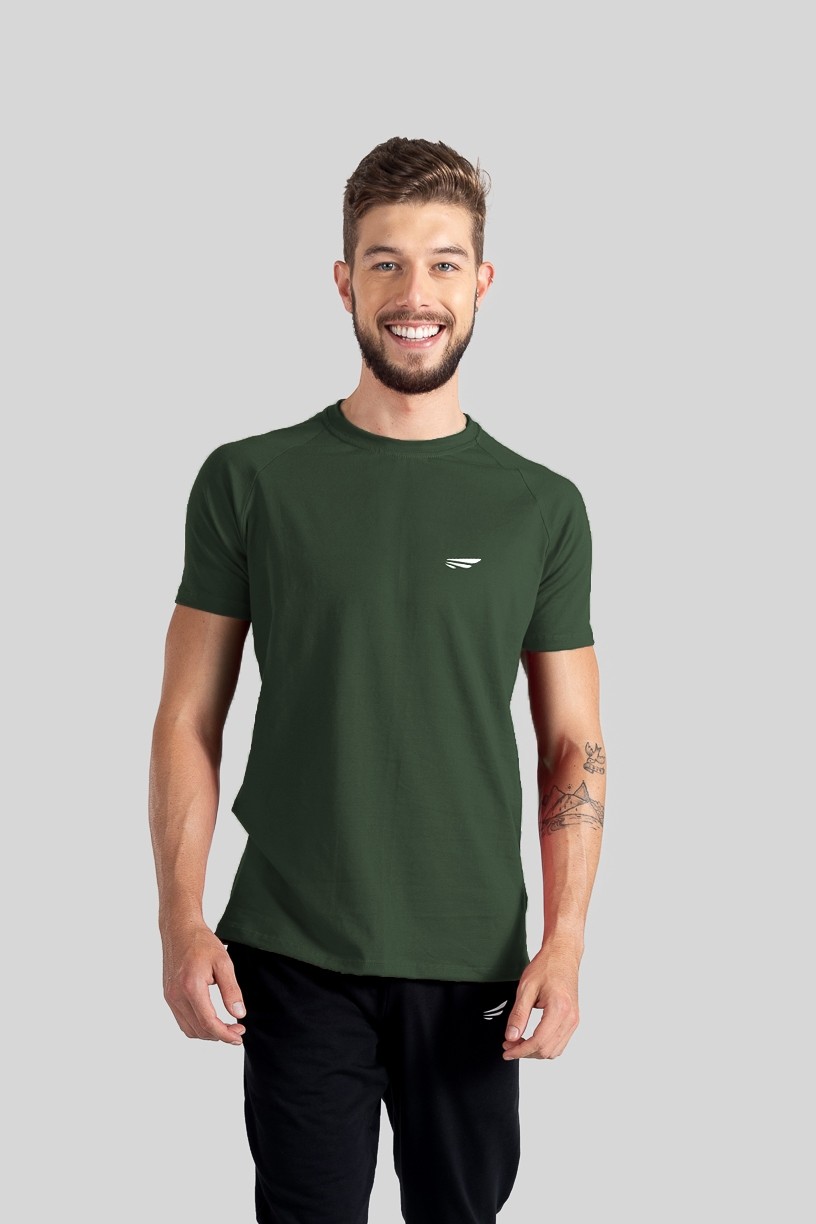 K3115-G_Camiseta_Raglan_Masculina_Verde_Escuro__Ref:_K3115-G