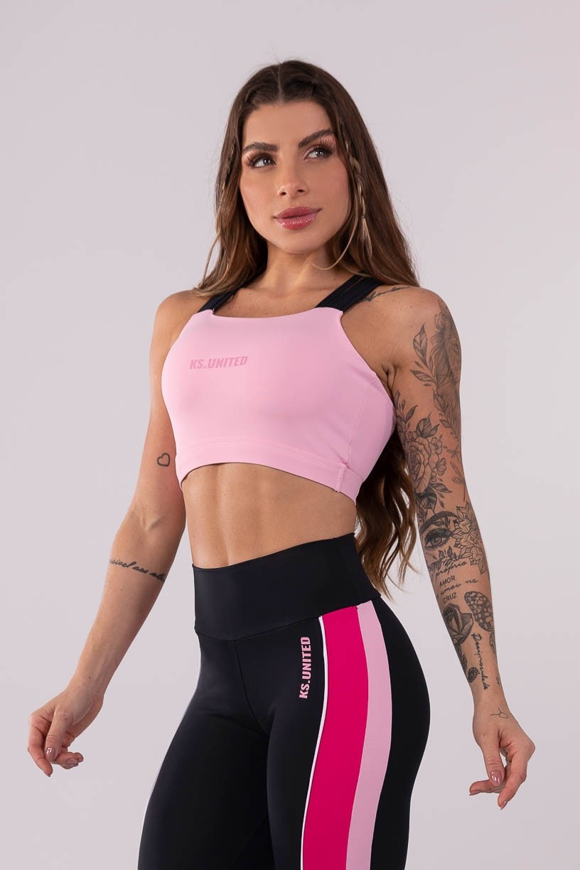 K3625-A_Top_com_Alcas_Duplas_Rosa_Claro__Preto__Ref:_K3625-A