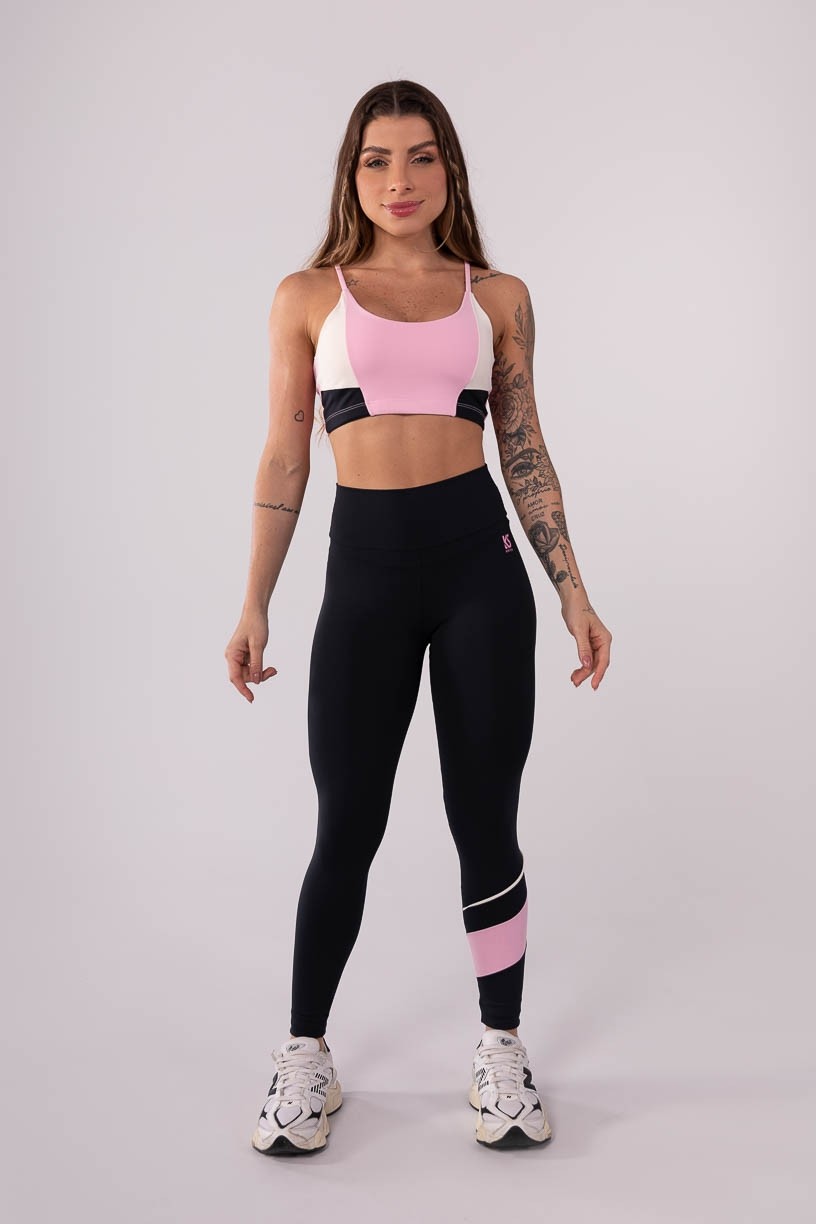 K3609-A_Calca_Legging_com_Faixa_e_Vivo_Preto__Rosa_Claro__Off-White__Ref:_K3609-A