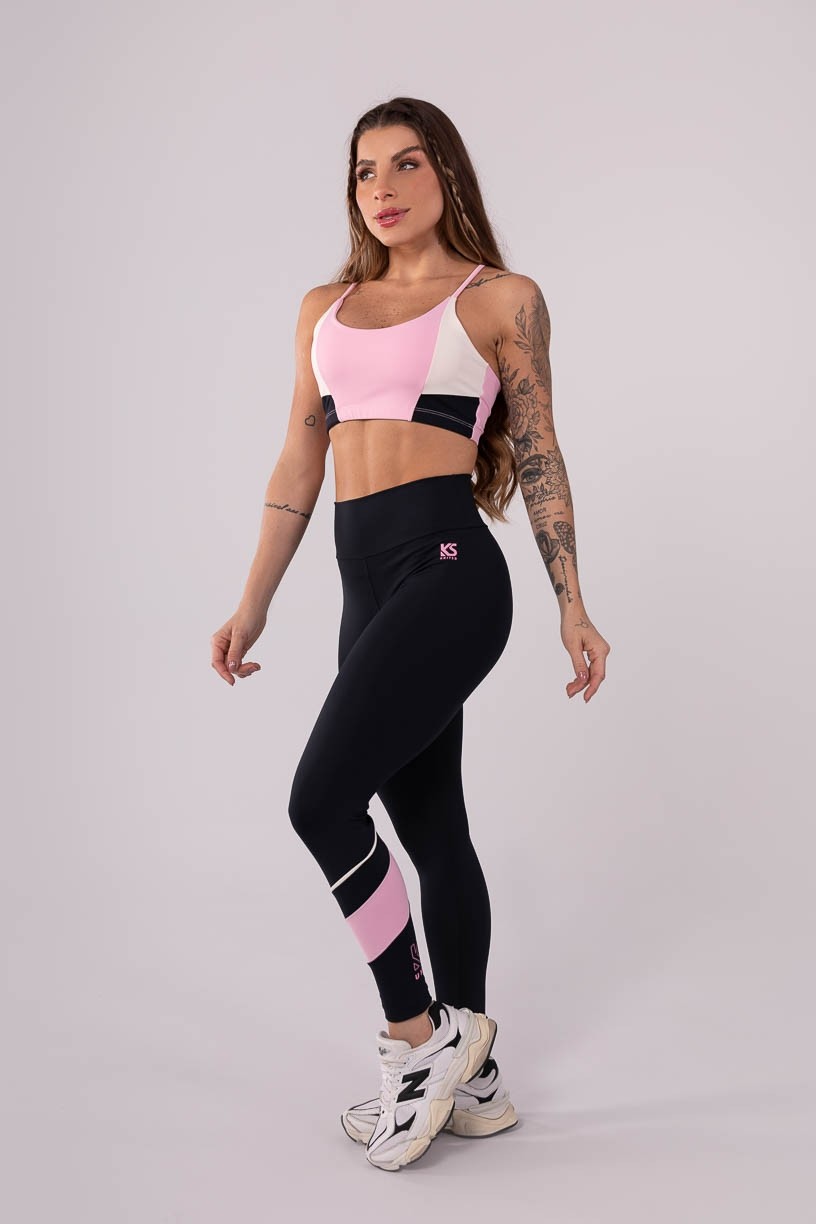 K3609-A_Calca_Legging_com_Faixa_e_Vivo_Preto__Rosa_Claro__Off-White__Ref:_K3609-A