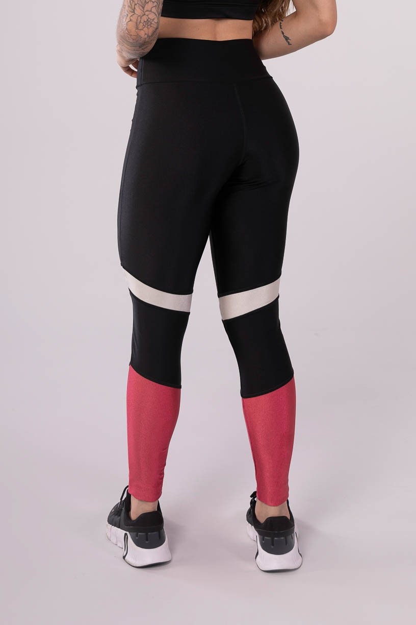 K3611-A_Calca_Legging_com_Faixas_Triangulares_Preto__Rosa__Off-White__Ref:_K3611-A