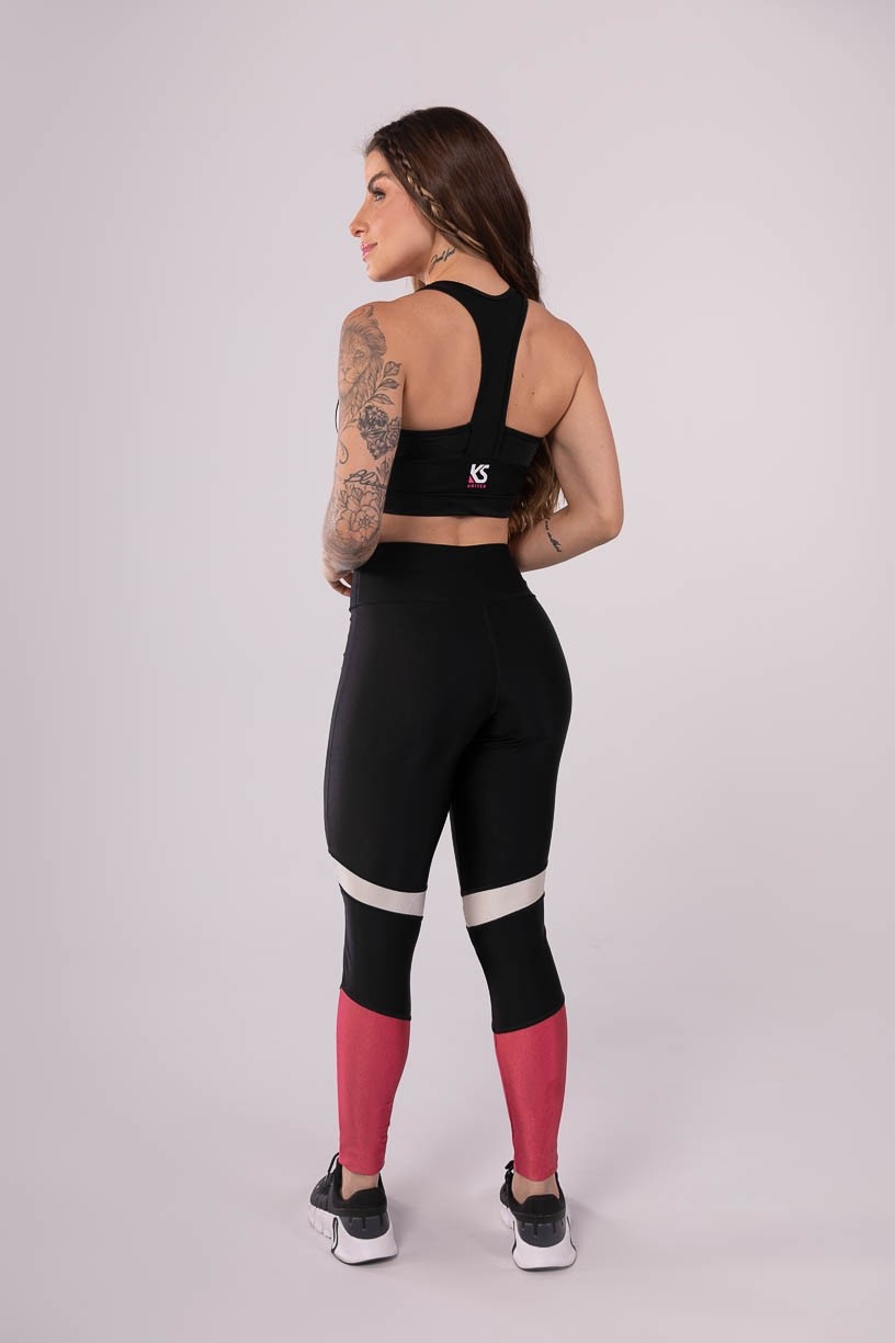 K3611-A_Calca_Legging_com_Faixas_Triangulares_Preto__Rosa__Off-White__Ref:_K3611-A