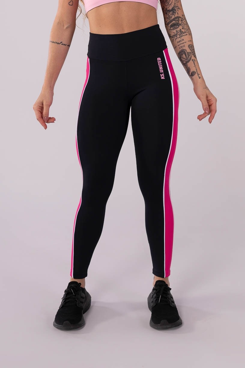 K3626-A_Calca_Legging_com_Faixas_Duplas_e_Vivo_Preto__Rosa__Rosa_Claro__Off-White__Ref:_K3626-A