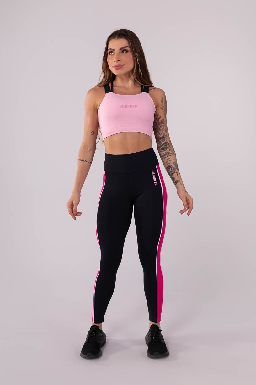 K3626-A_Calca_Legging_com_Faixas_Duplas_e_Vivo_Preto__Rosa__Rosa_Claro__Off-White__Ref:_K3626-A