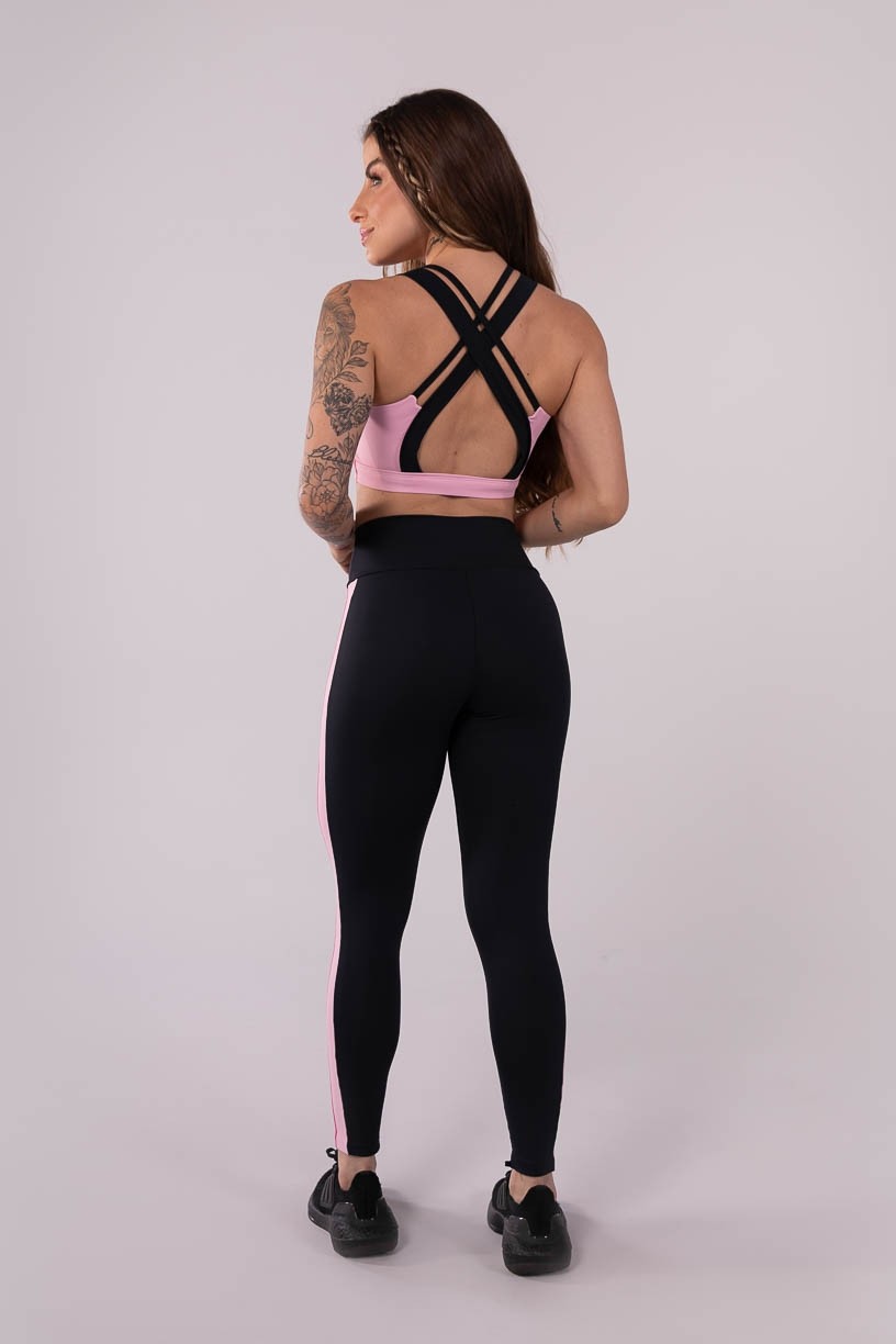 K3626-A_Calca_Legging_com_Faixas_Duplas_e_Vivo_Preto__Rosa__Rosa_Claro__Off-White__Ref:_K3626-A