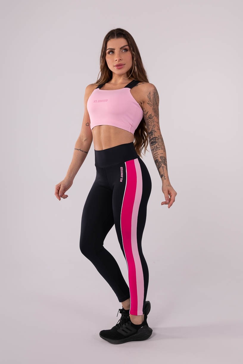 K3626-A_Calca_Legging_com_Faixas_Duplas_e_Vivo_Preto__Rosa__Rosa_Claro__Off-White__Ref:_K3626-A