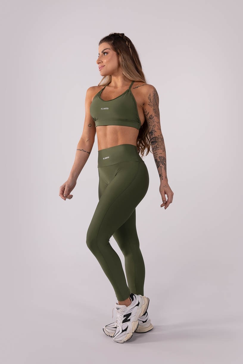 K3635-C_Calca_Legging_sem_Gancho_com_Franzido_Verde_Militar__Ref:_K3635-C