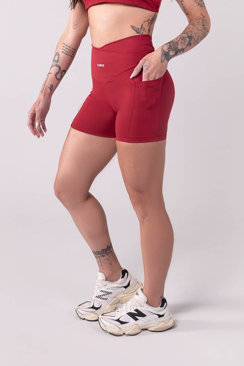 K3446-B_Short_com_Franzido_e_Bolso_Vinho__Ref:_K3446-B
