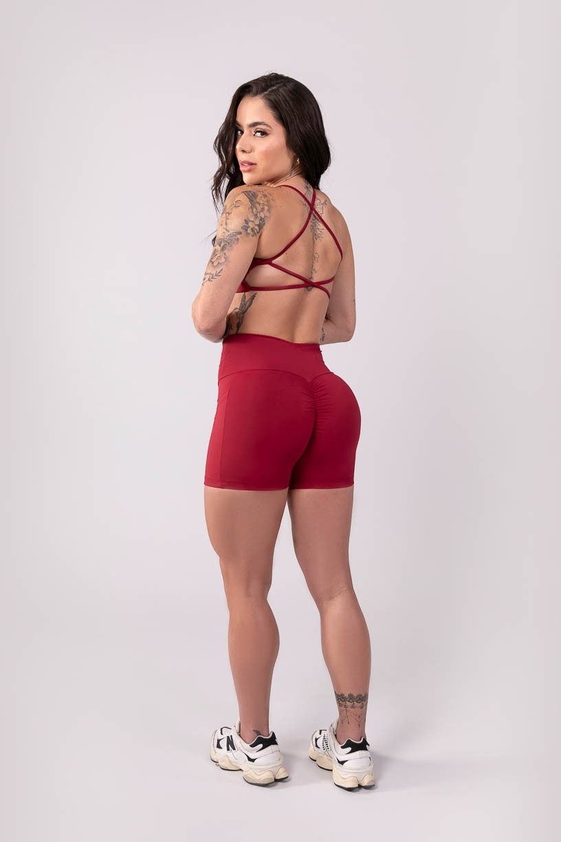 K3446-B_Short_com_Franzido_e_Bolso_Vinho__Ref:_K3446-B