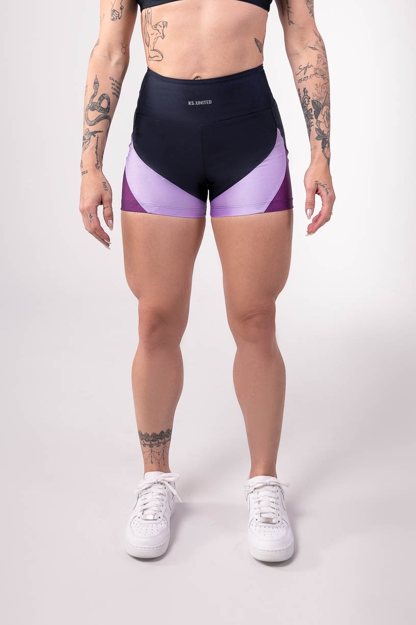 K3766-A_Short_Com_Recortes_Coloridos_Azul_Marinho__Lilas__Roxo__Ref:_K3766-A