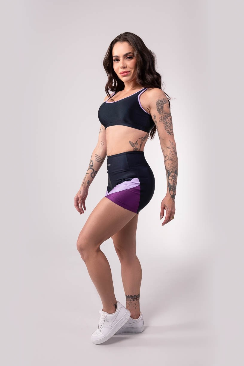 K3766-A_Short_Com_Recortes_Coloridos_Azul_Marinho__Lilas__Roxo__Ref:_K3766-A