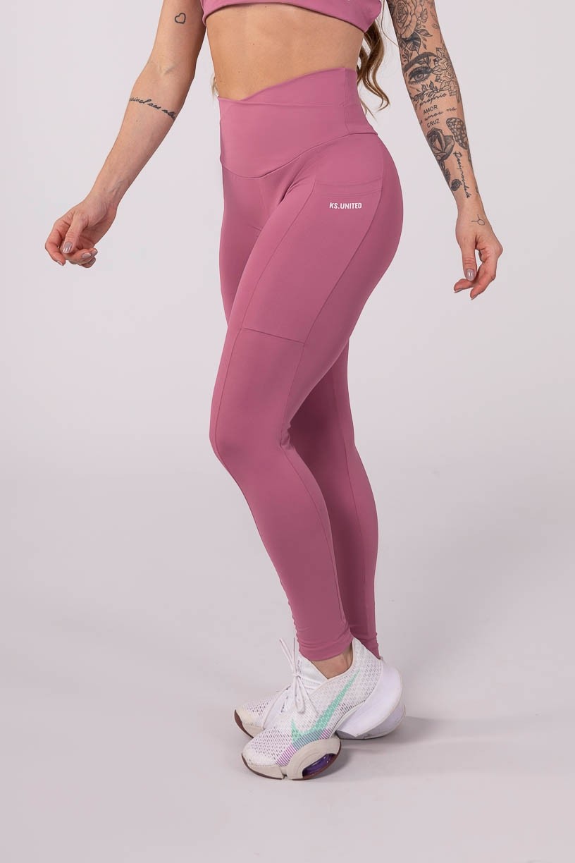 K3445-H_Calca_Legging_com_Franzido_e_Bolso_Rose__Ref:_K3445-H