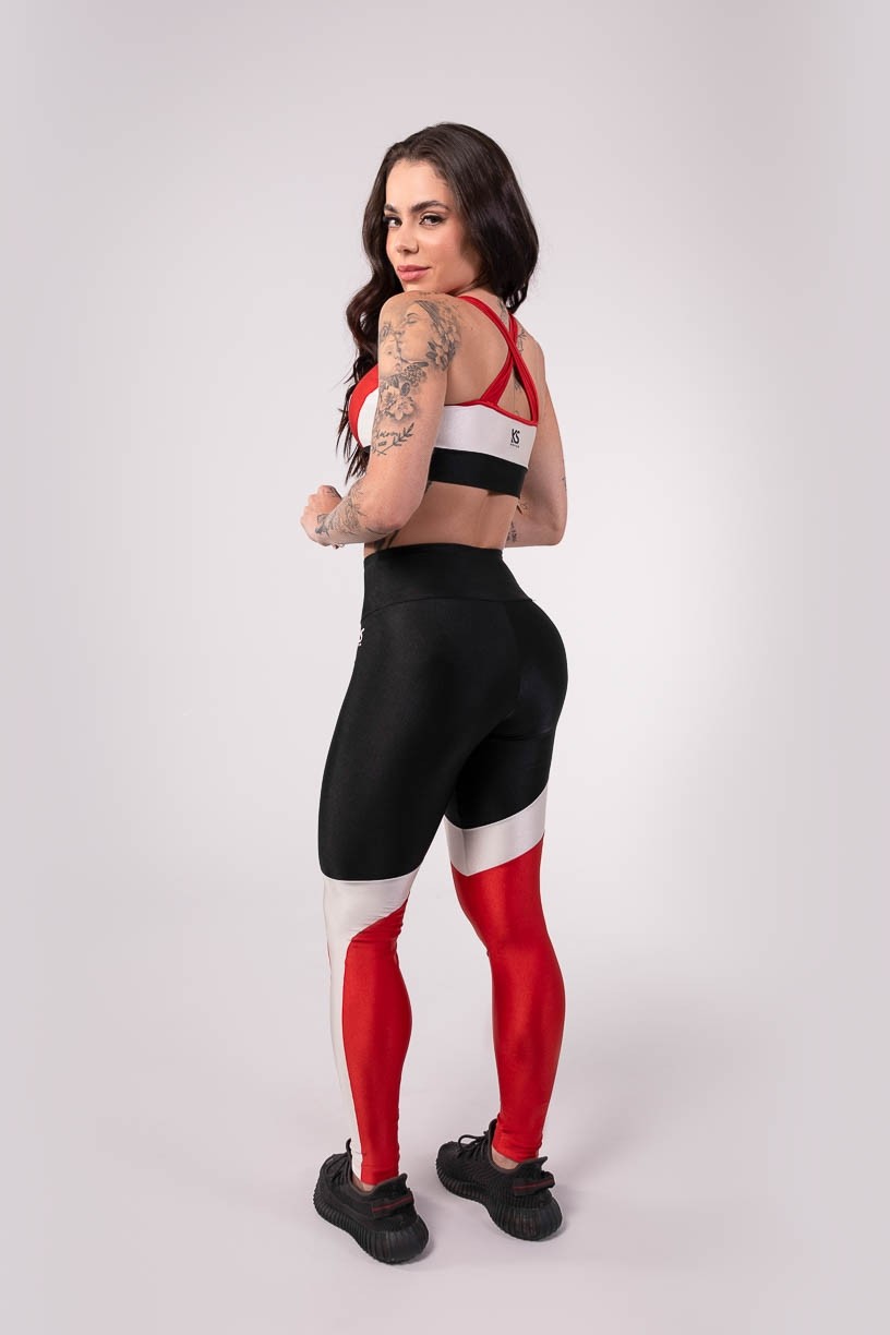 K3758-A_Calca_Legging_Tricolor_Assimetrica_Preto__Off-White__Vermelho__Ref:_K3758-A