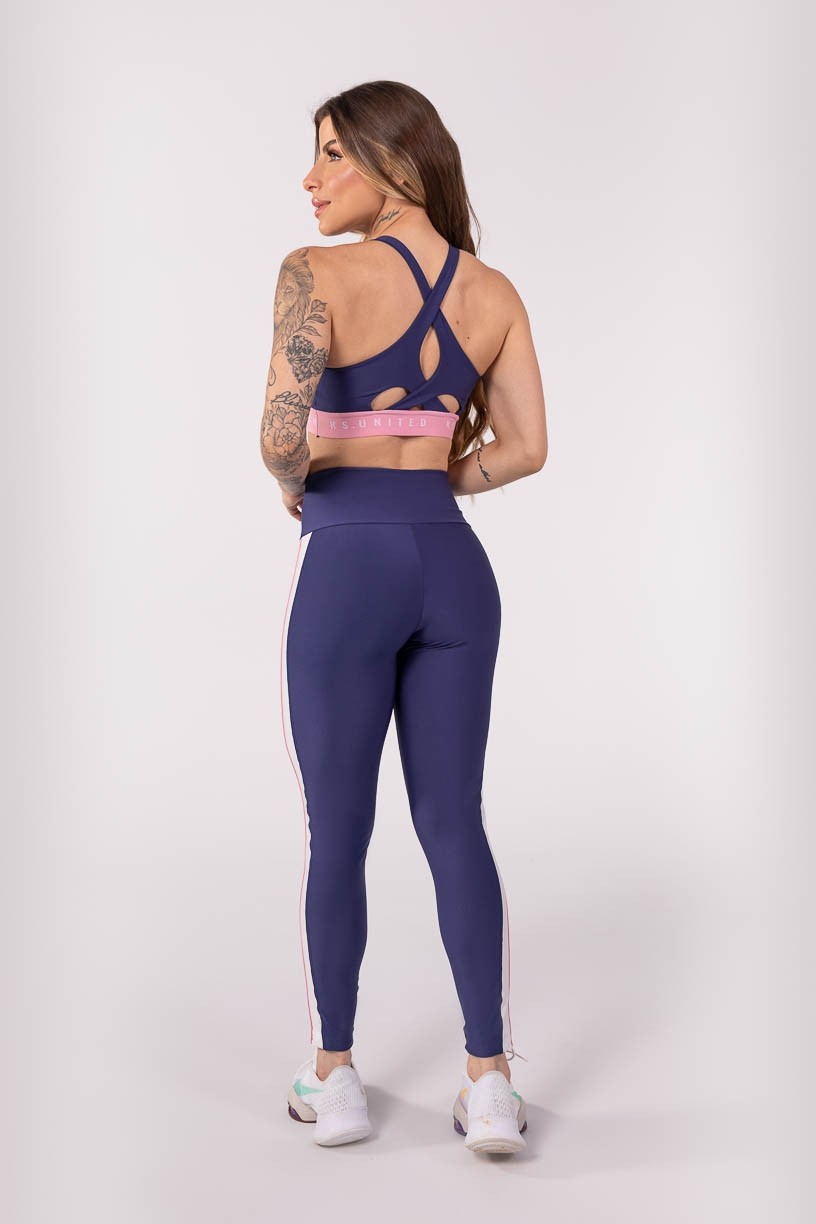 K3798-A_Calca_Legging_com_Elastico_Personalizado_e_Faixa_na_Lateral_Azul_Marinho__Rosa__Off-White__Ref:_K3798-A