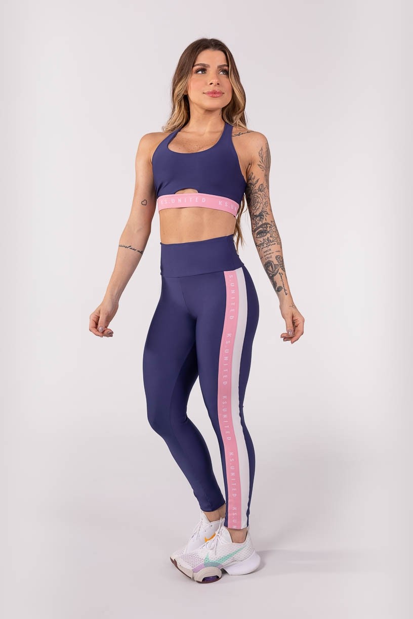 K3798-A_Calca_Legging_com_Elastico_Personalizado_e_Faixa_na_Lateral_Azul_Marinho__Rosa__Off-White__Ref:_K3798-A