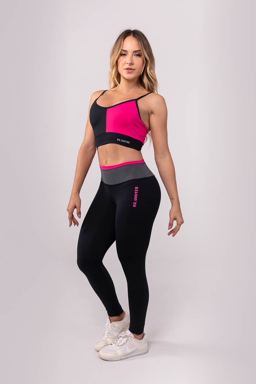 K3861-A_Calca_Legging_com_Cos_Colorido_e_Vira_Preto__Rosa__Chumbo__Ref:_K3861-A