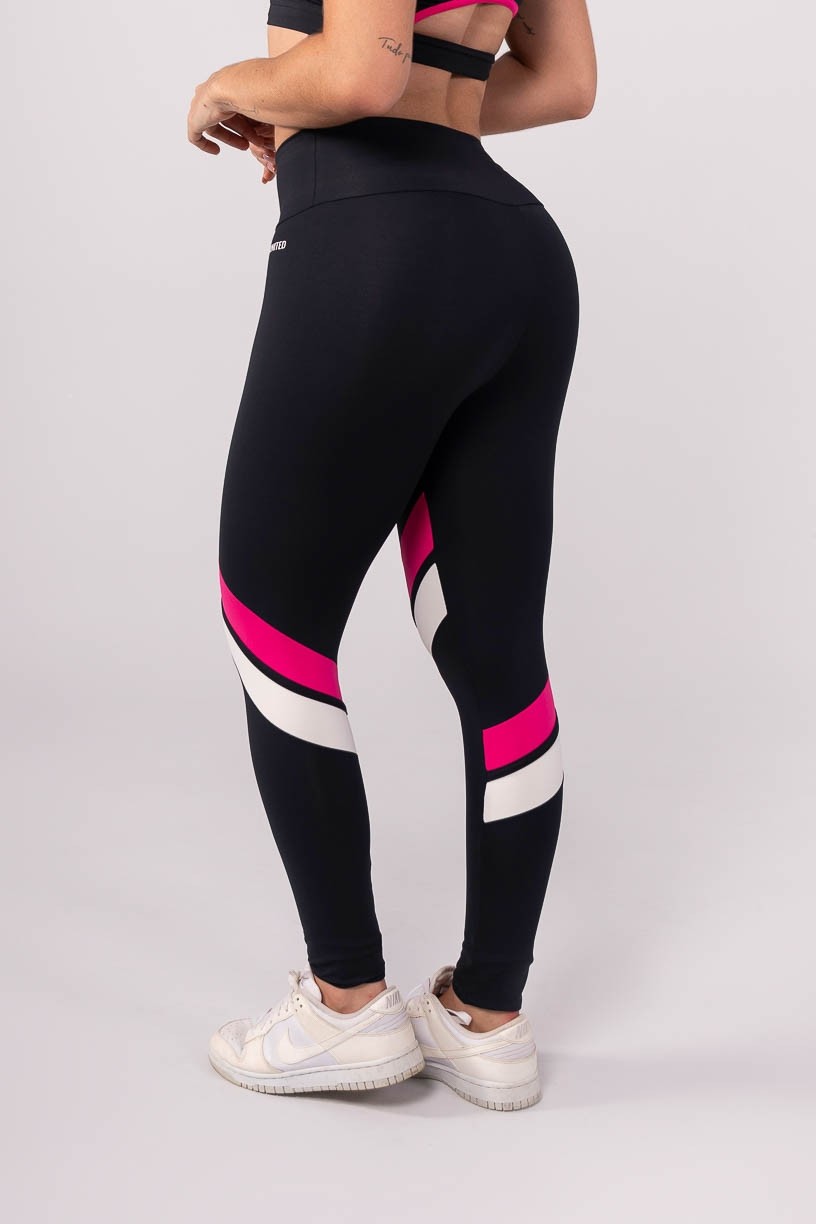 K3742-A_Calca_Legging_com_Faixas_Contrastantes_Preto__Rosa__Branco__Ref:_K3742-A