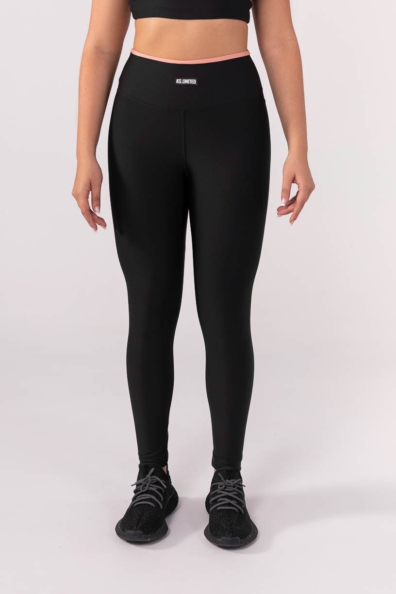 K3641-B_Calca_Legging_com_Vira_no_Cos_Preto__Rosa__Ref:_K3641-B