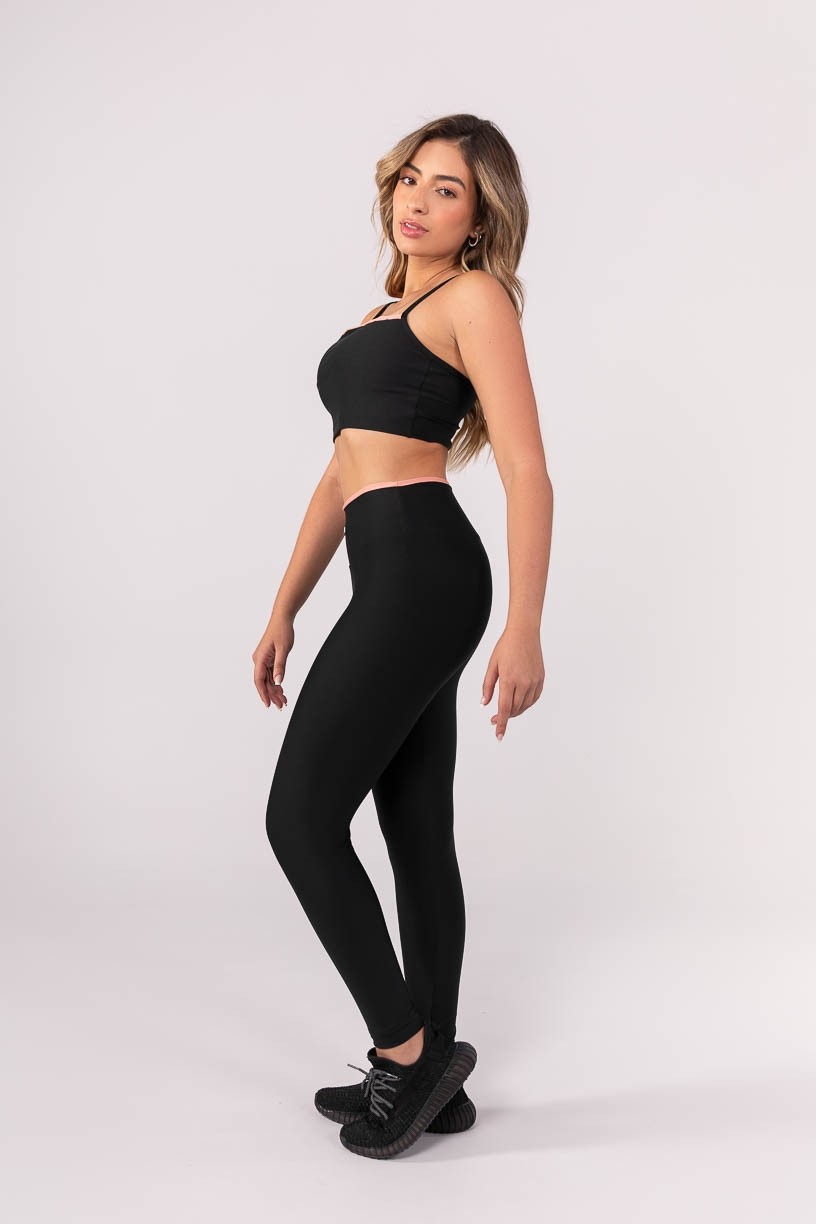 K3641-B_Calca_Legging_com_Vira_no_Cos_Preto__Rosa__Ref:_K3641-B