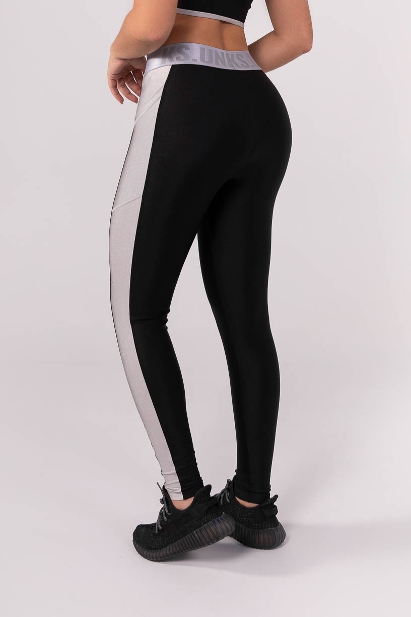 K3833-A_Calca_Legging_com_Boloso_e_Elastico_Personalizado_Preto__Cinza__Ref:_K3833-A