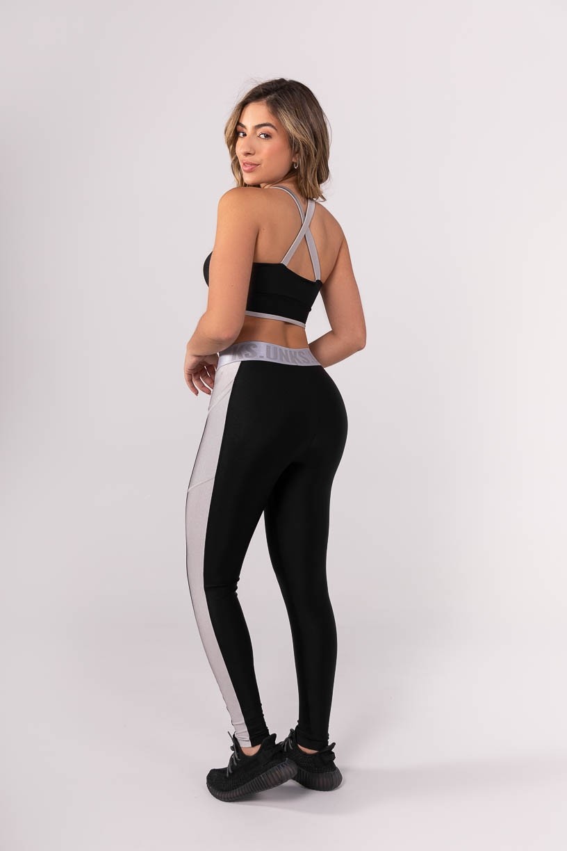 K3833-A_Calca_Legging_com_Boloso_e_Elastico_Personalizado_Preto__Cinza__Ref:_K3833-A