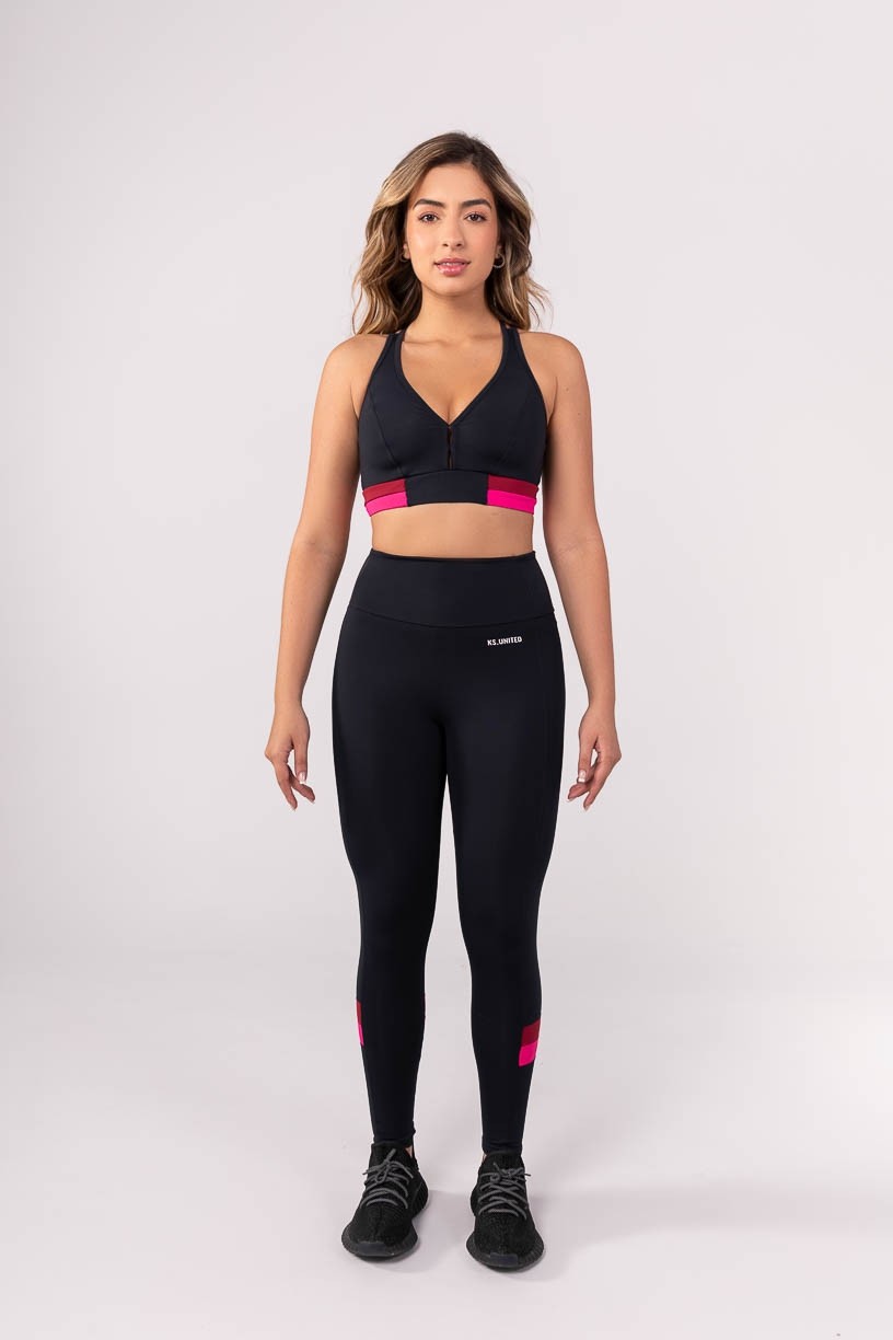 K3838-A_Calca_Legging_com_Faixas_na_Panturrilha_Preto__Rosa__Vinho__Ref:_K3838-A