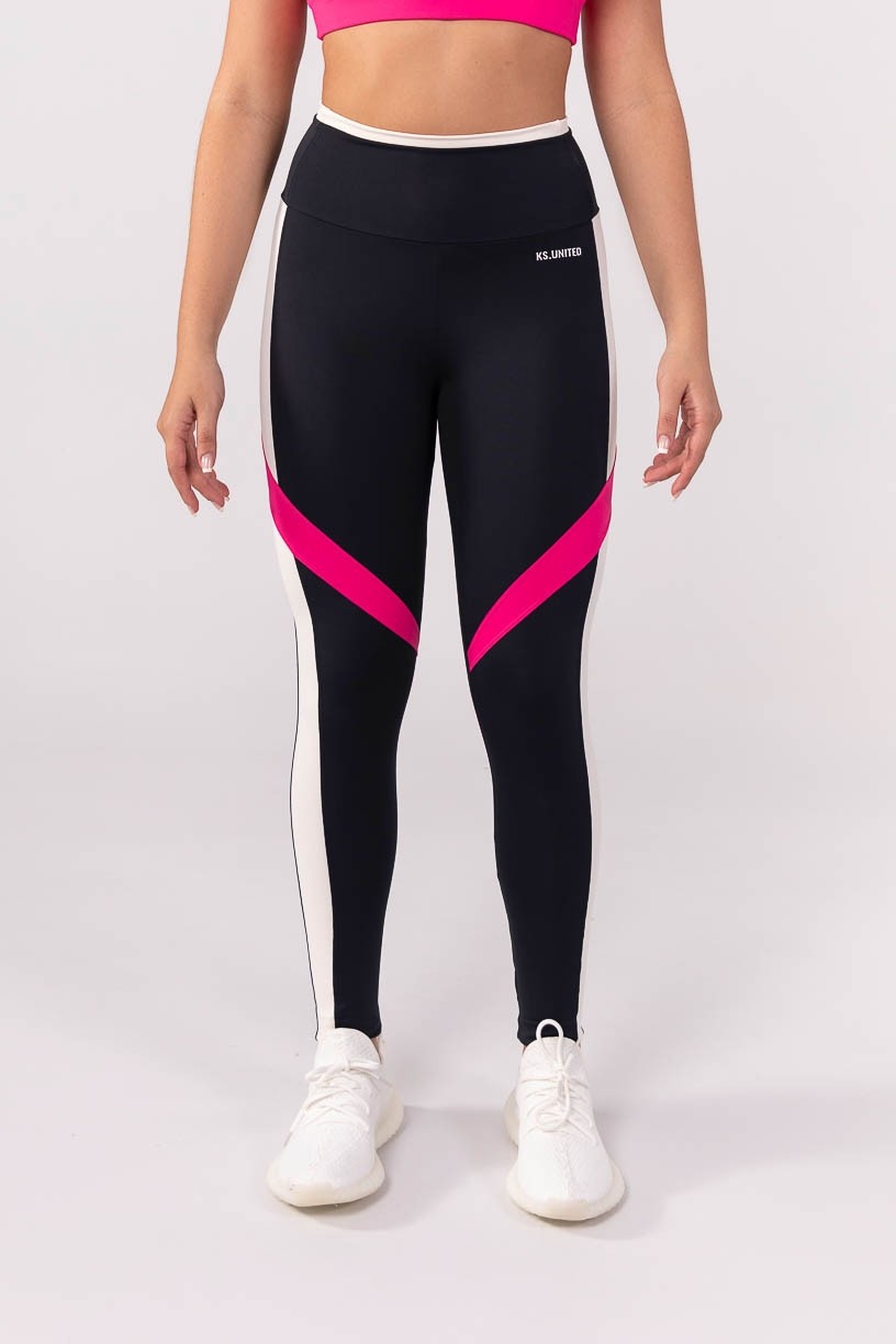 K3845-A_Calca_Legging_com_Recortes_Contrastantes_Preto__Off-White__Rosa__Ref:_K3845-A