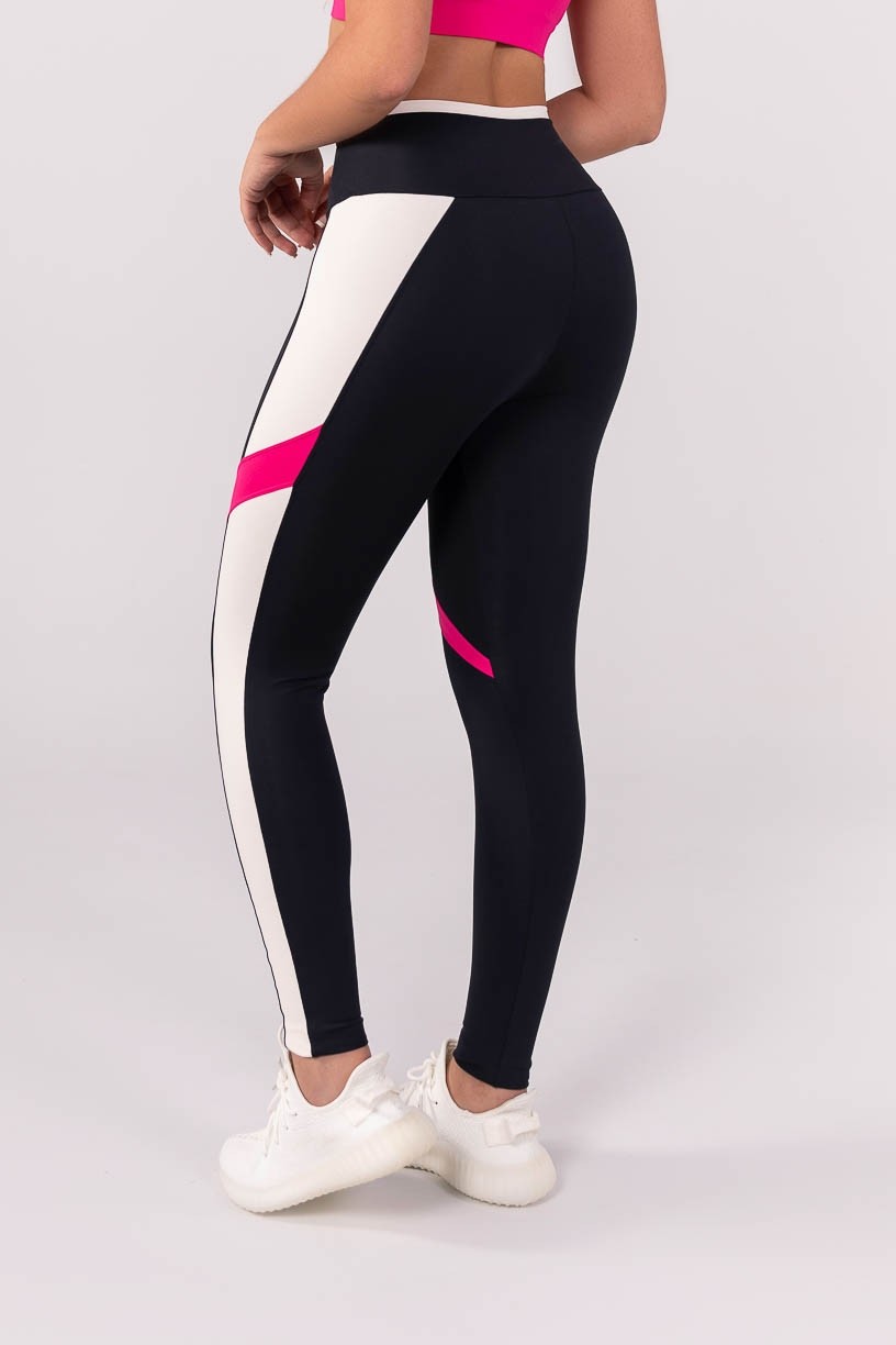 K3845-A_Calca_Legging_com_Recortes_Contrastantes_Preto__Off-White__Rosa__Ref:_K3845-A