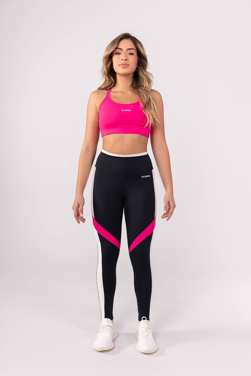 K3845-A_Calca_Legging_com_Recortes_Contrastantes_Preto__Off-White__Rosa__Ref:_K3845-A