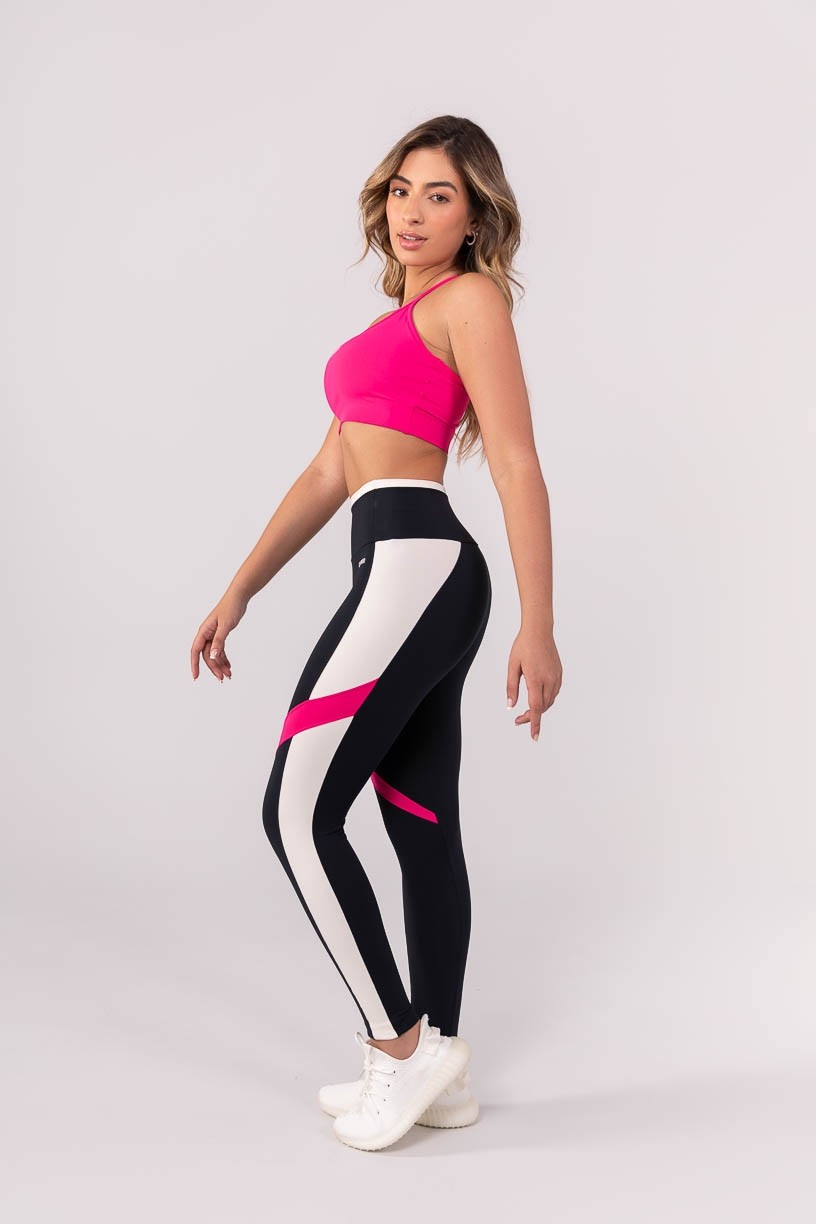 K3845-A_Calca_Legging_com_Recortes_Contrastantes_Preto__Off-White__Rosa__Ref:_K3845-A