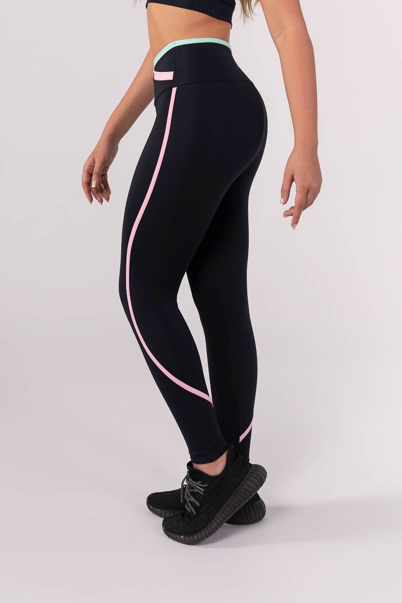 K3863-A_Calca_Legging_com_Chapado_e_Cos_Transpassado_Preto__Rosa_Claro__Verde_Claro__Ref:_K3863-A