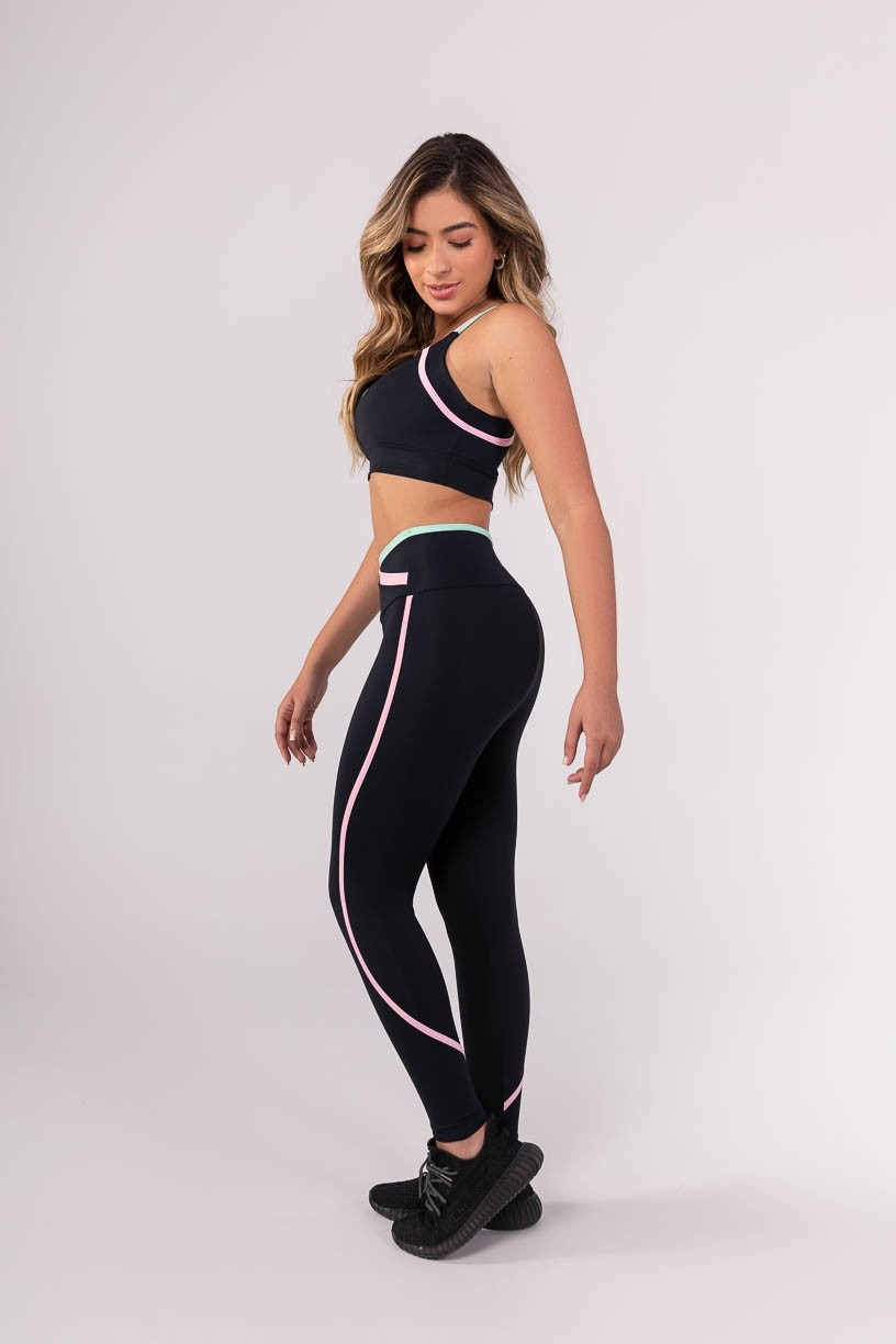 K3863-A_Calca_Legging_com_Chapado_e_Cos_Transpassado_Preto__Rosa_Claro__Verde_Claro__Ref:_K3863-A